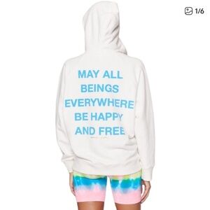 Spiritual Gangster May All Beings Everywhere Be Happy and Free Sweatshirt Sz XS